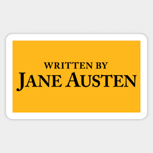 Written by Jane Austen - Classic Author Slogan Sticker